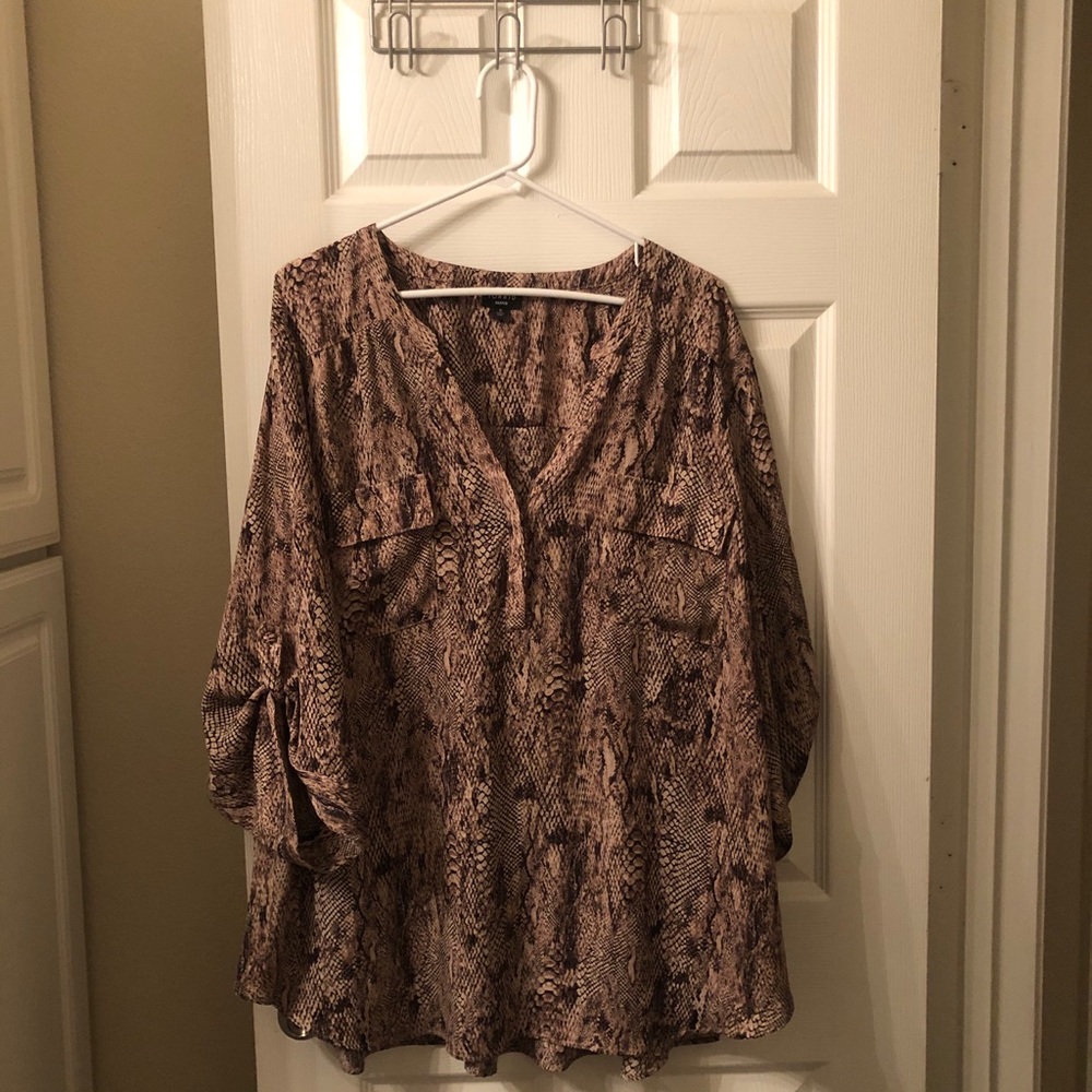 Snake Print Blouse